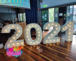 Hire LED Light Up Number - 120cm - 2, hire Party Lights, near Geebung