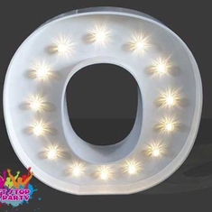 Hire LED Light Up Letter - 60cm - O