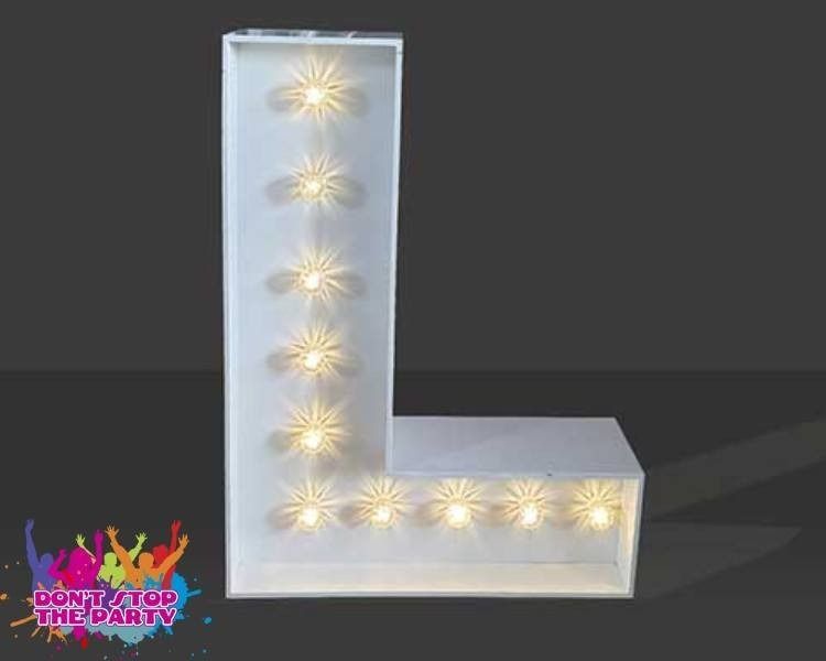 Hire LED Light Up Letter - 60cm - L, hire Party Lights, near Geebung