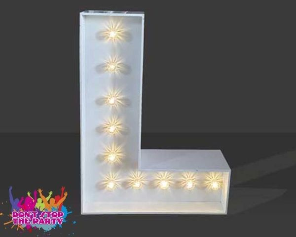 Hire LED Light Up Letter - 60cm - L, from Don’t Stop The Party