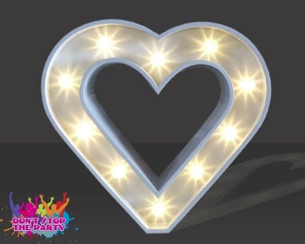 Hire LED Light Up Love Heart - 60cm, from Don’t Stop The Party