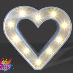 Hire LED Light Up Love Heart - 60cm