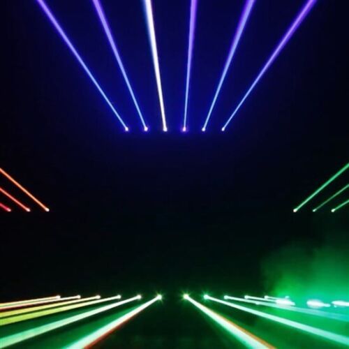 Hire CR LM-6 RGB Laser Bar w/ 6 Fat Beam Lasers (6W), hire Party Lights, near Marrickville image 1