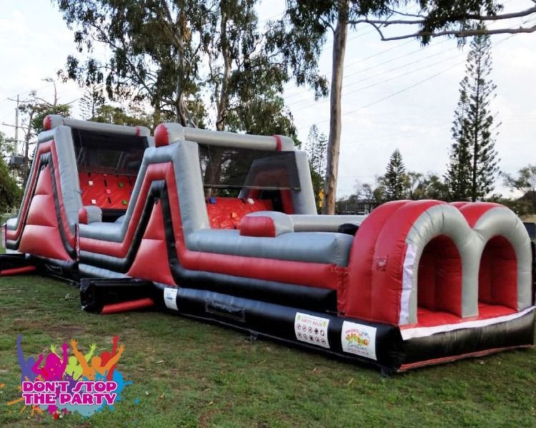 Hire 15 Mtr Rage Obstacle Course and Slide, hire Jumping Castles, near Geebung