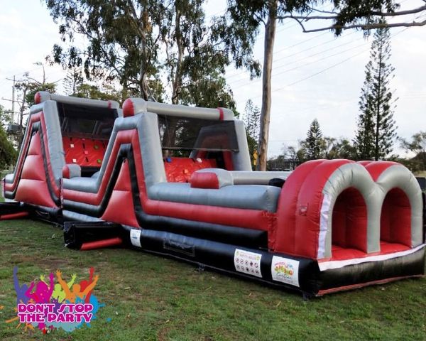 Hire 15 Mtr Rage Obstacle Course and Slide, from Don’t Stop The Party