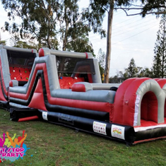 Hire 15 Mtr Rage Obstacle Course and Slide