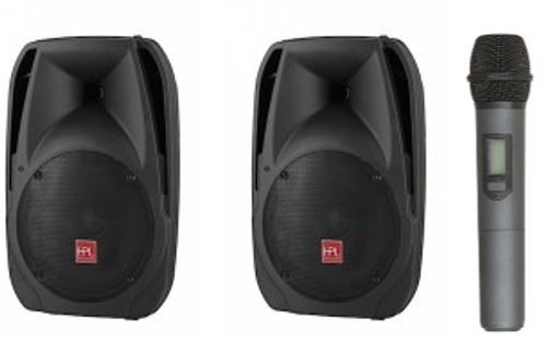 Hire PA System - 2x Speakers & 1x Wireless Microphone