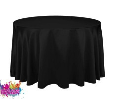Hire Black Tablecloth - Suit 1.2Mtr Banquet Table, in Geebung, QLD