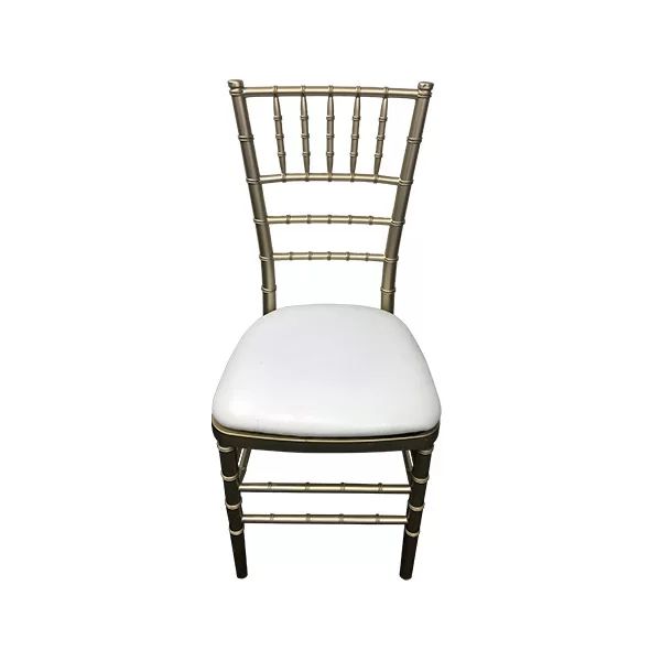 Hire Gold Tiffany Chair & White Cushion Hire, hire Chairs, near Wetherill Park