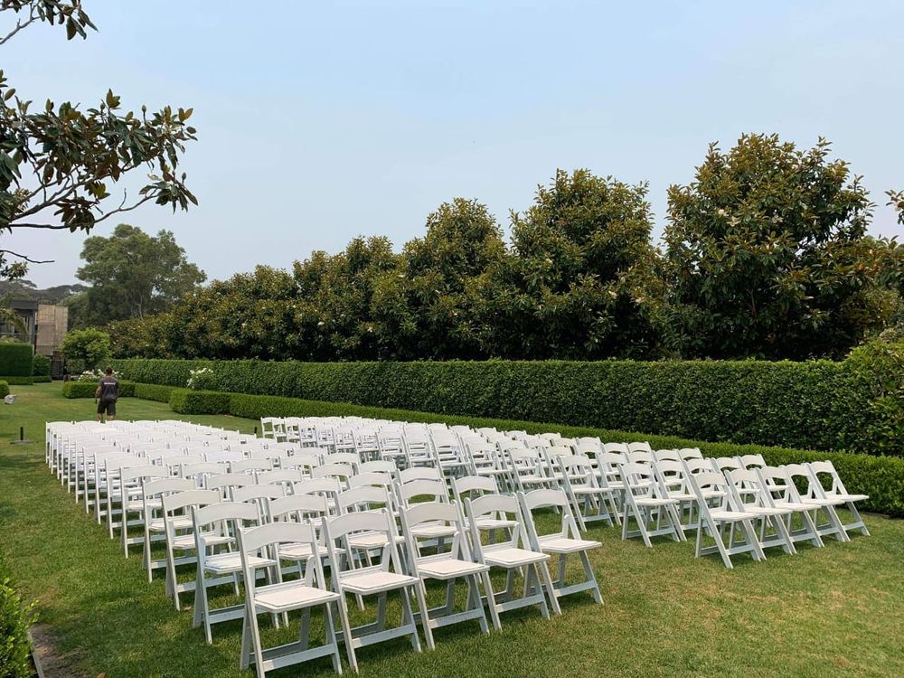 Hire White Padded Folding Chair Hire (Gladiator chair), hire Chairs, near Auburn image 1