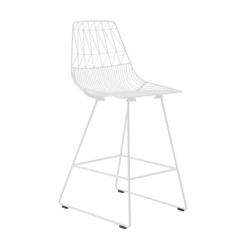 Hire White Wire Arrow Stool, hire Chairs, near Wetherill Park