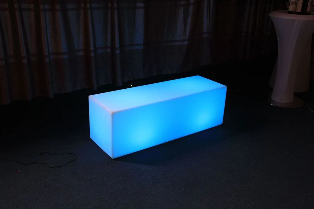 Hire Glow Rectangle Bench Hire, hire Glow Furniture, near Blacktown image 1