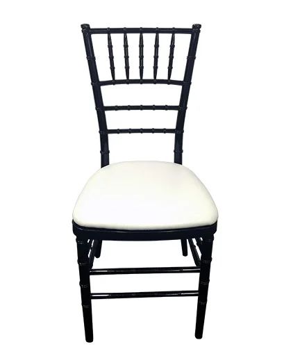 Hire Black Tiffany Chair with White Cushion Hire, hire Chairs, near Wetherill Park
