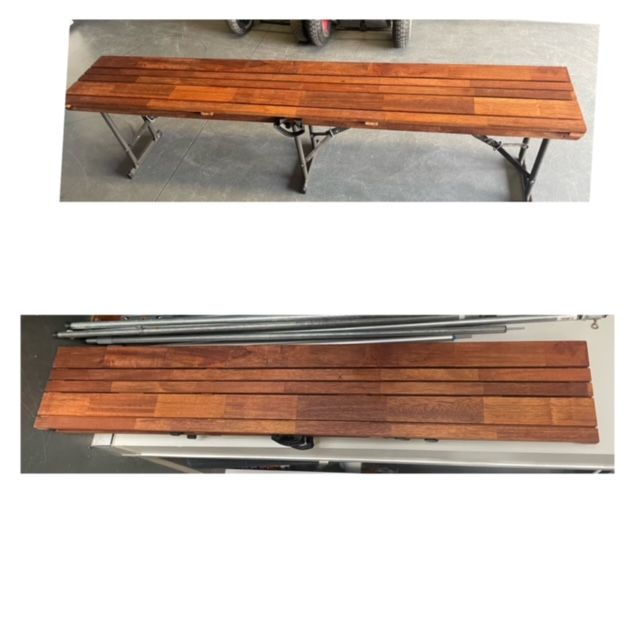 Hire Timber Top Bench Seat, hire Chairs, near Sumner