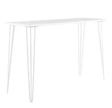Hire White Hairpin Bar Table – White Top