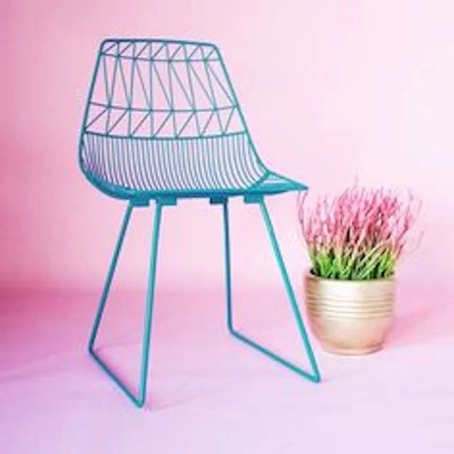 Hire Turquoise Blue Wire Chair Hire, hire Chairs, near Blacktown image 1
