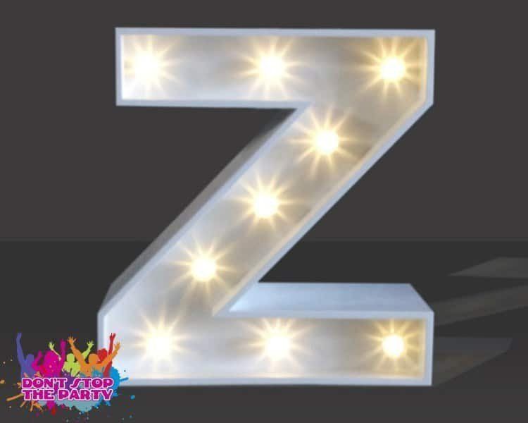 Hire LED Light Up Letter - 120cm - Z, hire Party Lights, near Geebung image 1