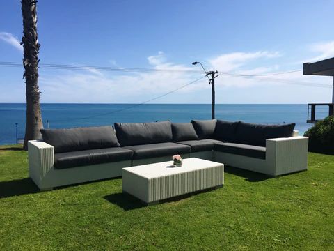 Hire Wicker Lounge Set - White, in Malaga, WA