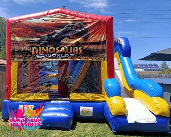 Hire Animal Farm Combo Jumping Castle and Slide, from Don’t Stop The Party