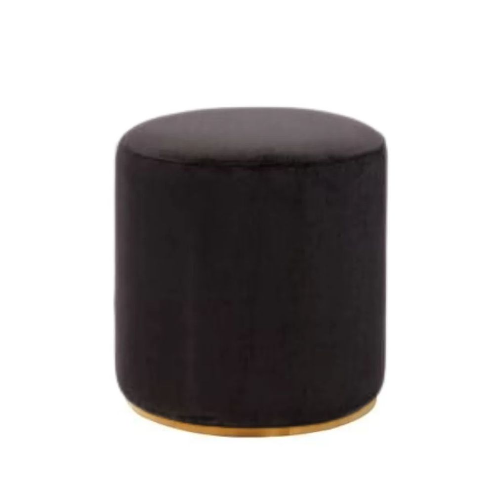 Hire Black Velvet Ottoman Stool Hire, hire Chairs, near Blacktown