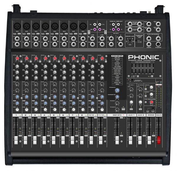 Hire 800 watt 12 Channel Powered mixer, 2 boxes (12" woofer) on stands & 3 mics - Drive Pack 2, hire Speakers, near Alexandria