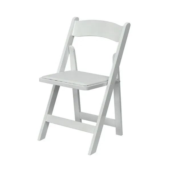 Hire White Padded Folding Chair / White Gladiator Chair Hire, hire Chairs, near Blacktown