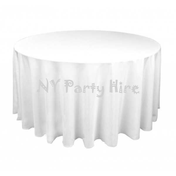 Hire Round Table Cloth – White, hire Tables, near Castle Hill