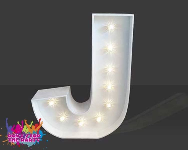 Hire LED Light Up Letter - 60cm - J, hire Party Lights, near Geebung