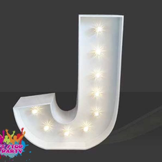 Hire LED Light Up Letter - 60cm - J