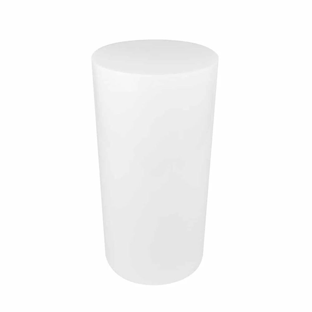 Hire Plinth Round Gloss White (33cmDx71cmH), hire Miscellaneous, near Riverstone