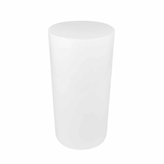 Hire Plinth Round Gloss White (33cmDx71cmH)