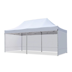 Hire 3X6M POP UP MARQUEE WITH WHITE ROOF AND 3 SIDES