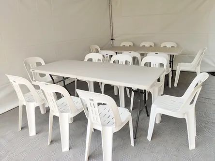 Hire 6ft Trestle Table Regular size, hire Tables, near Ingleburn image 1