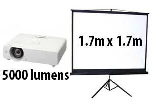 Hire High Lumen Projector & Screen Package, from Hire King