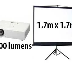 Hire High Lumen Projector & Screen Package