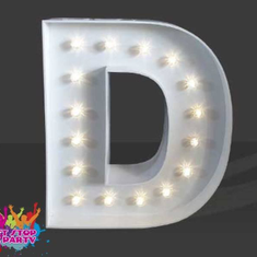 Hire LED Light Up Letter - 60cm - D, in Geebung, QLD