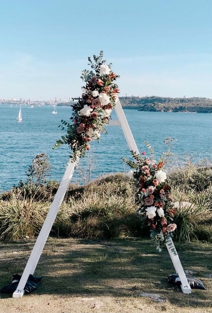 Hire THE WOODEN A-FRAME WEDDING ARCH WHITEWASH, hire Miscellaneous, near Brookvale