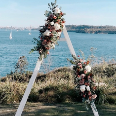 Hire THE WOODEN A-FRAME WEDDING ARCH WHITEWASH