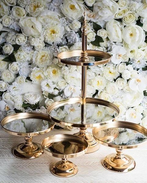 Hire 4pc Luxury Gold Cake Stand Set
