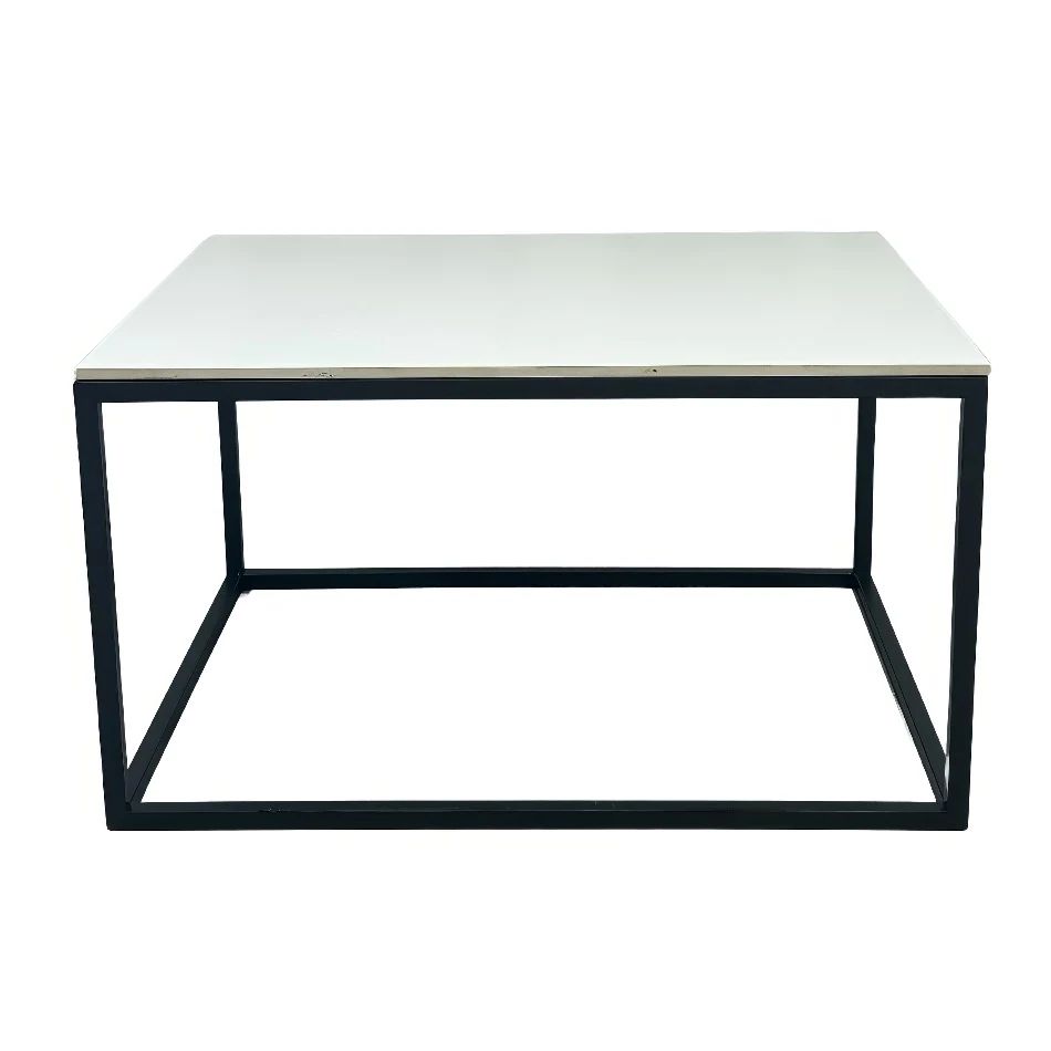 Hire Rectangular Gold Coffee Table Hire w/ White Top, hire Tables, near Oakleigh