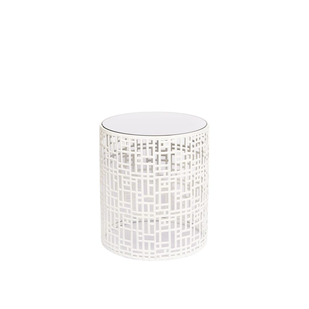 Hire SKYLINE SIDE TABLE SMALL WHITE, hire Tables, near Brookvale