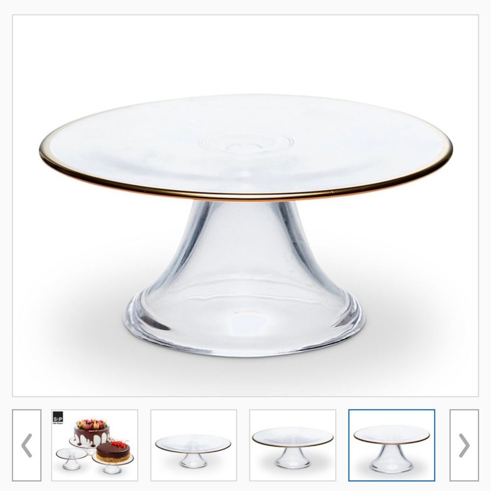 Hire Glass Cake Stand (Large), hire Miscellaneous, near Seaforth