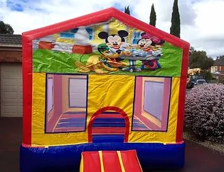 Hire Mickey and Minnie Mouse(3x3m) Castle, hire Jumping Castles, near Mickleham