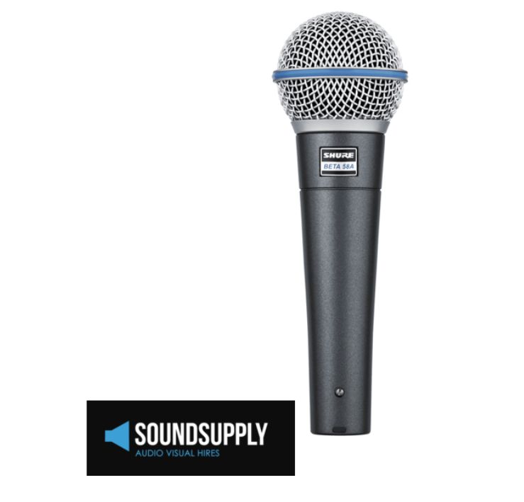 Hire Shure Beta 58A Dynamic Vocal Wired Microphone, hire Microphones, near Hoppers Crossing