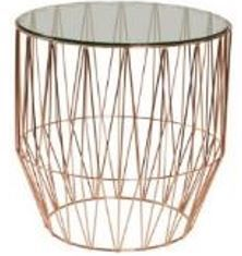 Hire Coffee Table - Copper Luxe - Round, in Marrickville, NSW