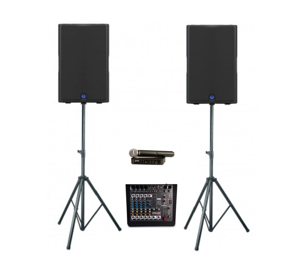 Hire Turbosound iQ15 PA Audio Package with mic (5000w), hire Audio Mixer, near Notting Hill