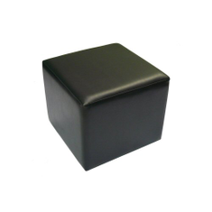 Hire Cube ottoman black