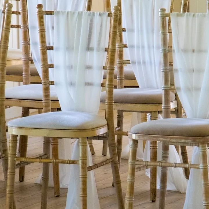 Hire Gold Tiffany Chair with White Cushion Hire, hire Chairs, near Wetherill Park
