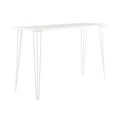 Hire Gold Hairpin High Bar Table w/ Timber Top, in Oakleigh, VIC
