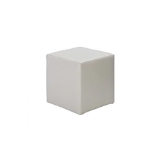 Hire White Ottoman Cube
